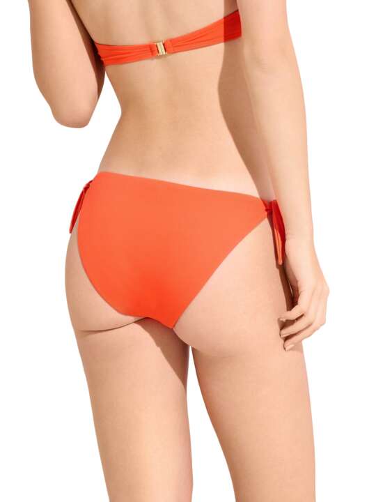 41687LI Bas maillot slip de bain à nouettes PALMA Lisca Orange face