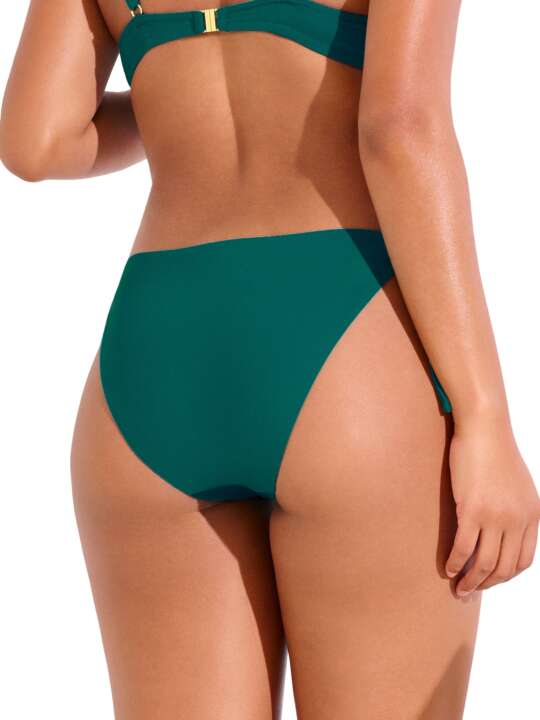 41687LI Bas maillot slip de bain à nouettes PALMA Lisca Vert face