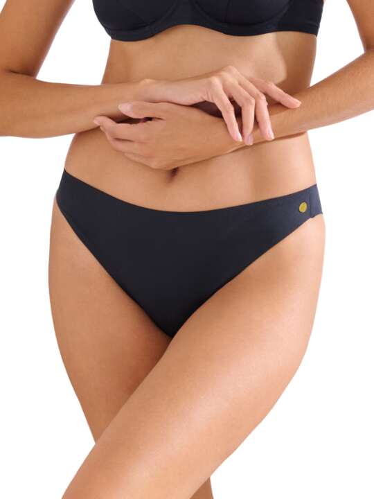 41688LI Bas maillot brésilien de bain PALMA Lisca Noir face