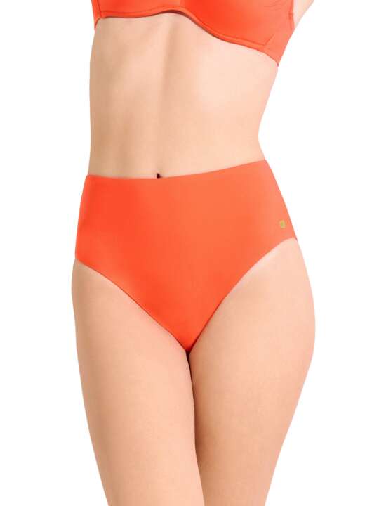 41689LI Bas maillot slip de bain échancré taille haute PALMA Lisca Orange face