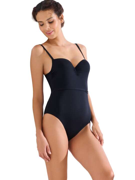 43561LI Maillot de bain une pièce préformé PALMA Lisca Noir face