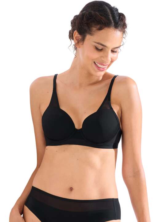 20397LI Soutien-gorge préformé PARIS Lisca Noir face