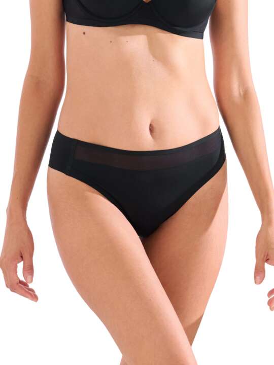 22354LI Slip PARIS Lisca Noir face