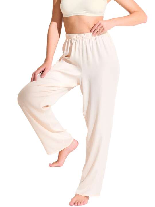 84391LI Bas pyjama pantalon PARIS Lisca Ivoire face