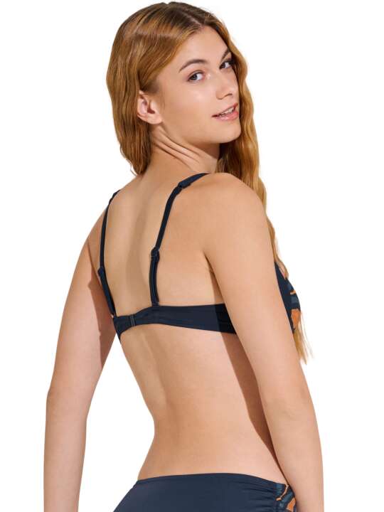 40796LI Haut maillot de bain armaturé TANZANIA Lisca Bleu face