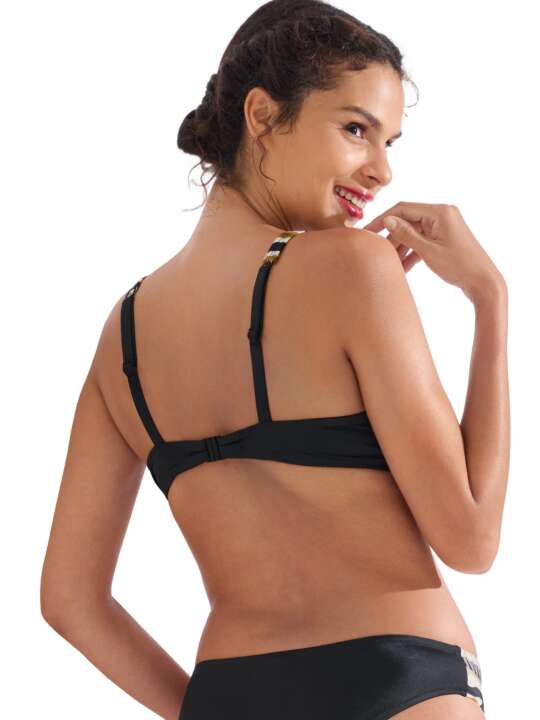 40806LI Haut maillot de bain sans armatures TANZANIA Lisca Noir face