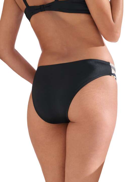 41735LI Bas maillot slip de bain TANZANIA Lisca Noir face