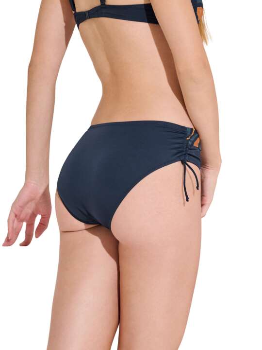 41736LI Bas maillot slip de bain côtés réglables TANZANIA Lisca Bleu face