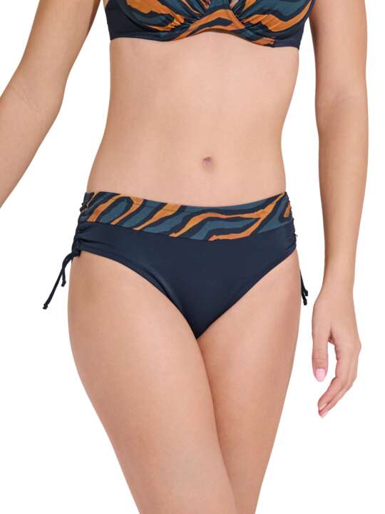 41736LI Bas maillot slip de bain côtés réglables TANZANIA Lisca Bleu face