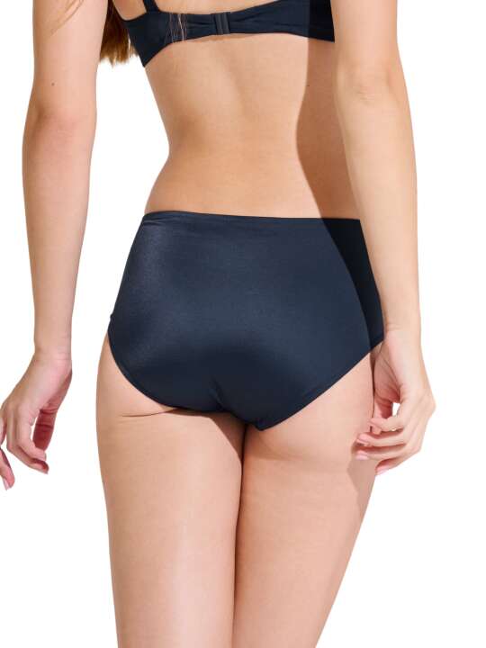 41737LI Bas maillot slip de bain gainant taille haute TANZANIA Lisca Bleu face
