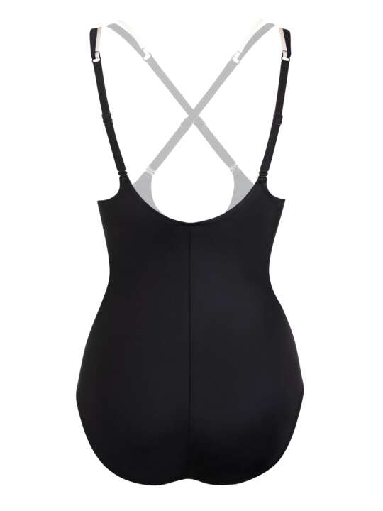43582LI Maillot de bain une pièce préformé TANZANIA Lisca Noir face
