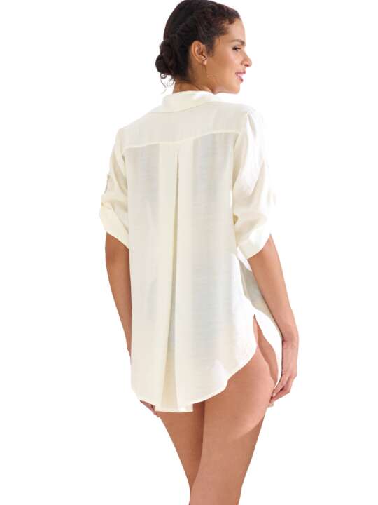 49601LI Chemise estivale manches courtes TANZANIA Lisca Ivoire face