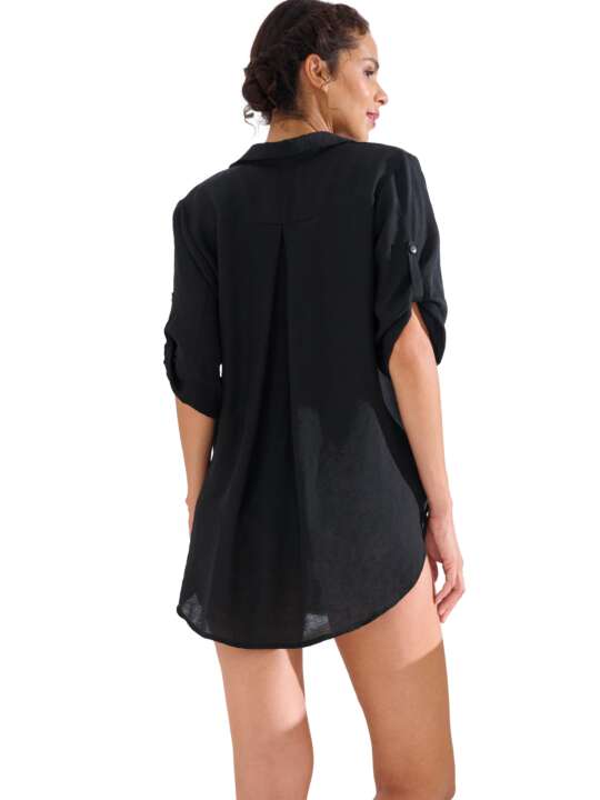 49601LI Chemise estivale manches courtes TANZANIA Lisca Noir face