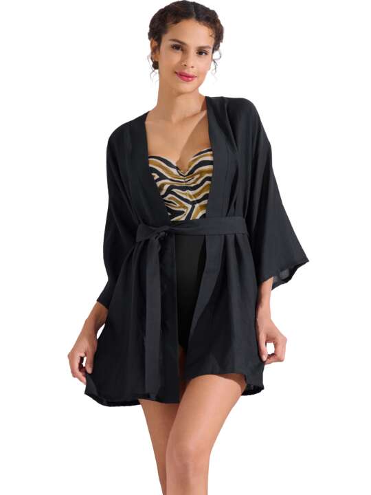 49602LI Caftan de plage TANZANIA Lisca Noir face