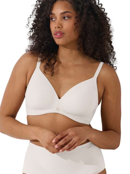 20327LI Soutien-gorge décolleté préformé sans armatures Laura Lisca Blanc face
