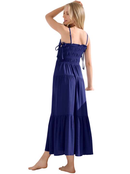 49585LI Summer maxi dress KARPATHOS Lisca Cheek Blue face