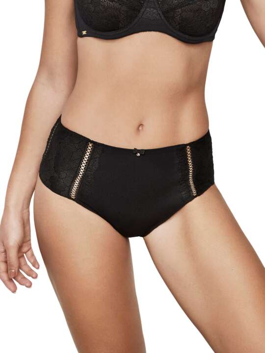 31203SE Slip taille haute AGATHA Selmark Noir face