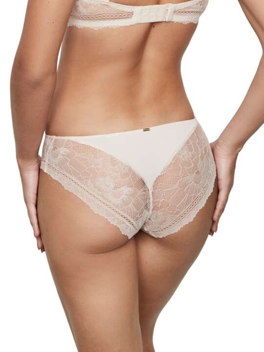 31207SE Slip bikini dentelle AGATHA Selmark Beige face
