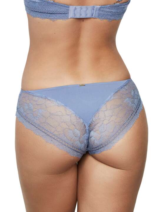 31207SE Slip bikini dentelle AGATHA Selmark Bleu face