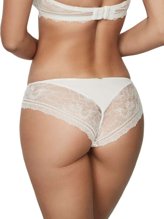 31207SE Slip bikini dentelle AGATHA MARIAGE Selmark Ivoire face