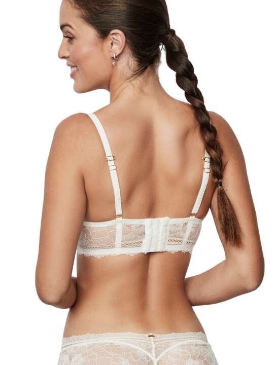 31215SE Soutien-gorge préformé décolleté profond AGATHA MARIAGE Selmark Ivoire face