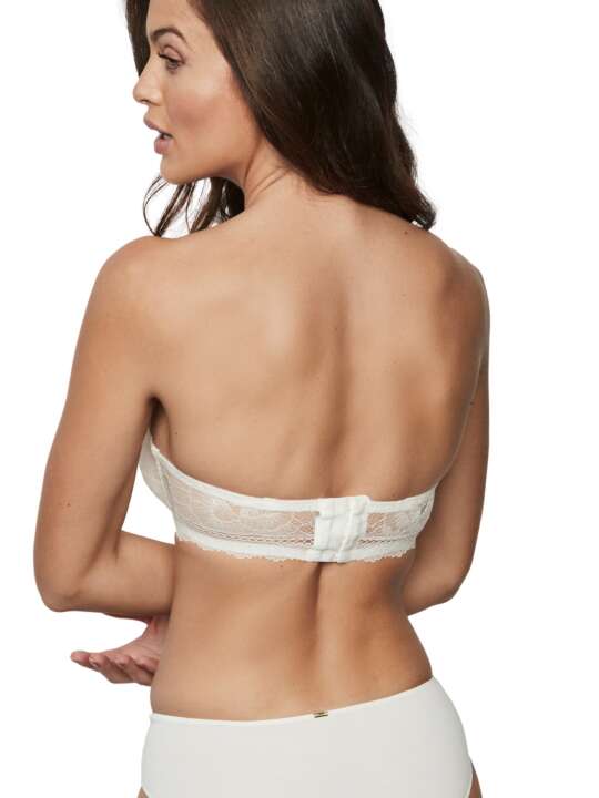 31236SE Soutien-gorge bandeau bustier AGATHA MARIAGE Selmark Ivoire face