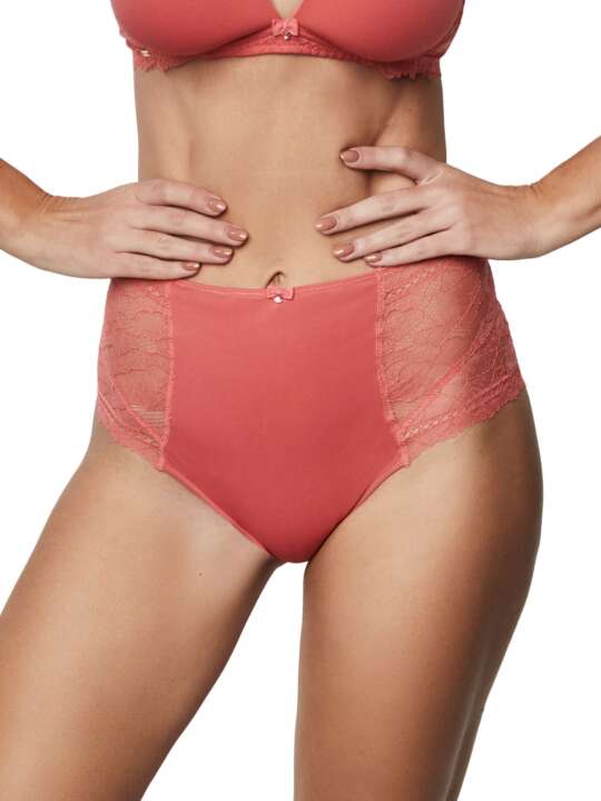 31290SE Slip gainant taille haute AGATHA Selmark Corail face