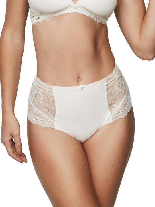 31290SE Slip gainant taille haute AGATHA MARIAGE Selmark Ivoire face