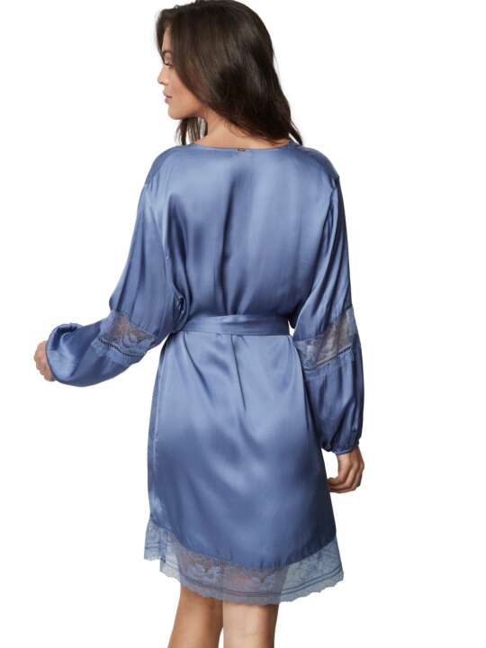 31271SE Satin negligee AGATHA Selmark Blue face
