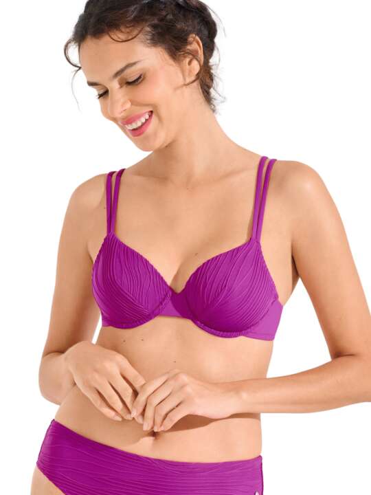 40849LI Haut maillot de bain armaturé SORRENTO Lisca Fuchsia face