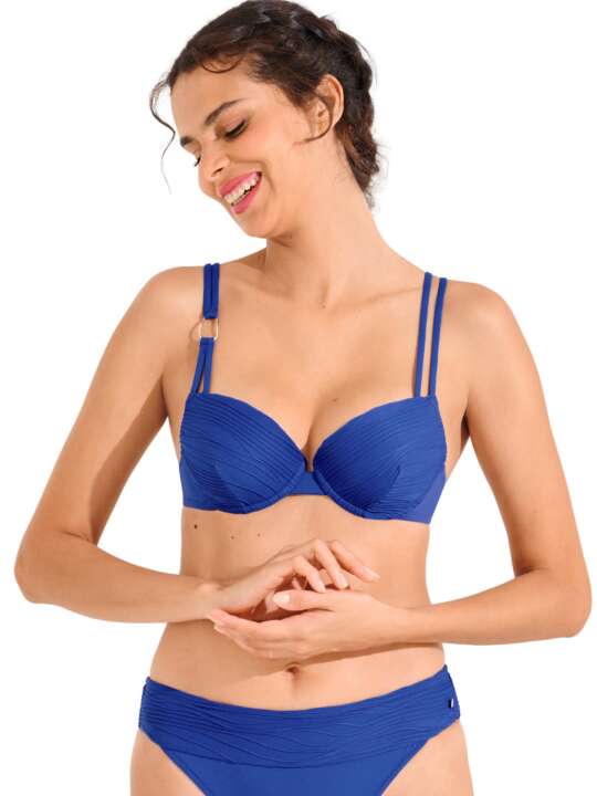 40850LI Haut maillot de bain préformé SORRENTO Lisca Bleu face
