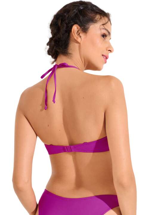 40852LI Haut maillot de bain bandeau balconnet préformé SORRENTO Lisca Fuchsia face