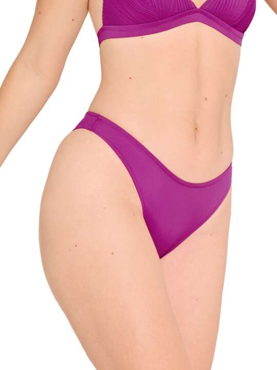 41734LI Bas maillot slip de bain échancré SORRENTO Lisca Fuchsia face