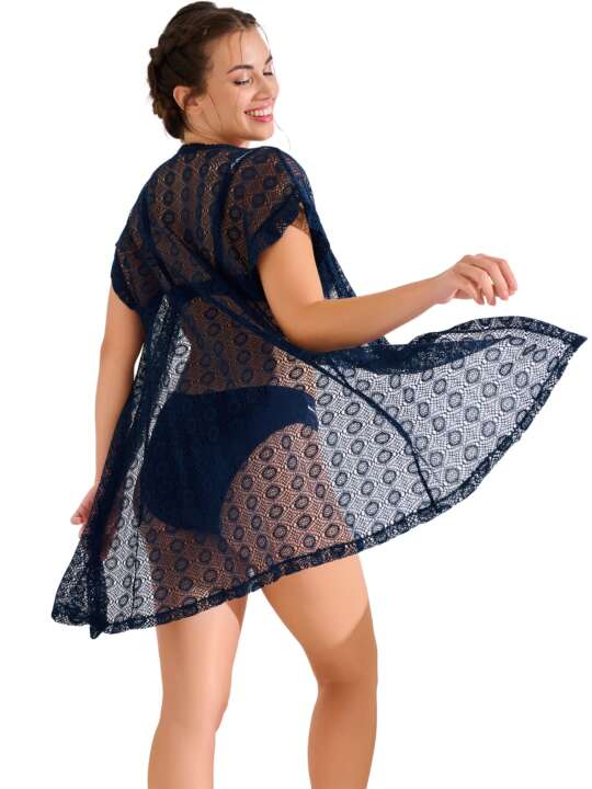 49603LI Caftan de plage SORRENTO Lisca Bleu face
