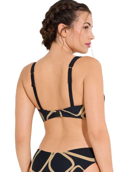 40822LI Haut maillot de bain sans armatures VALENCIA Lisca Noir face
