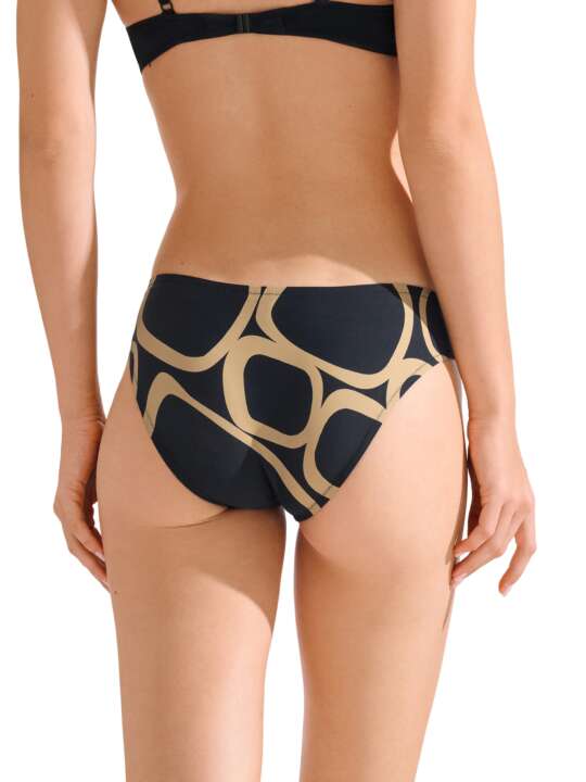 41705LI Bas maillot slip de bain VALENCIA Lisca Noir face