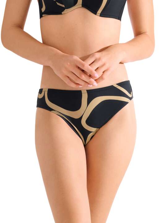 41705LI Bas maillot slip de bain VALENCIA Lisca Noir face