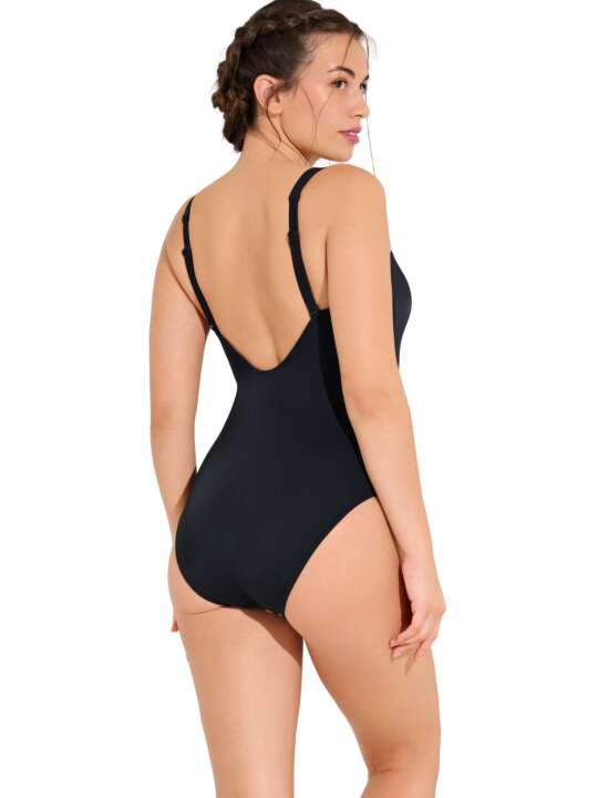 43562LI Maillot de bain une pièce armaturé shapewear VALENCIA Lisca Noir face