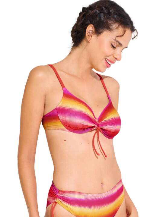 40845LI Haut maillot de bain armaturé OSAKA Lisca Rose face