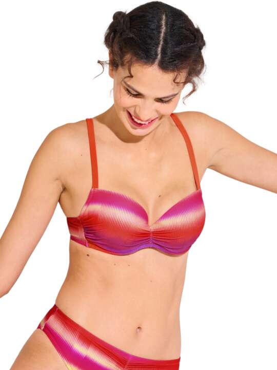 40846LI Haut maillot de bain préformé OSAKA Lisca Rose face