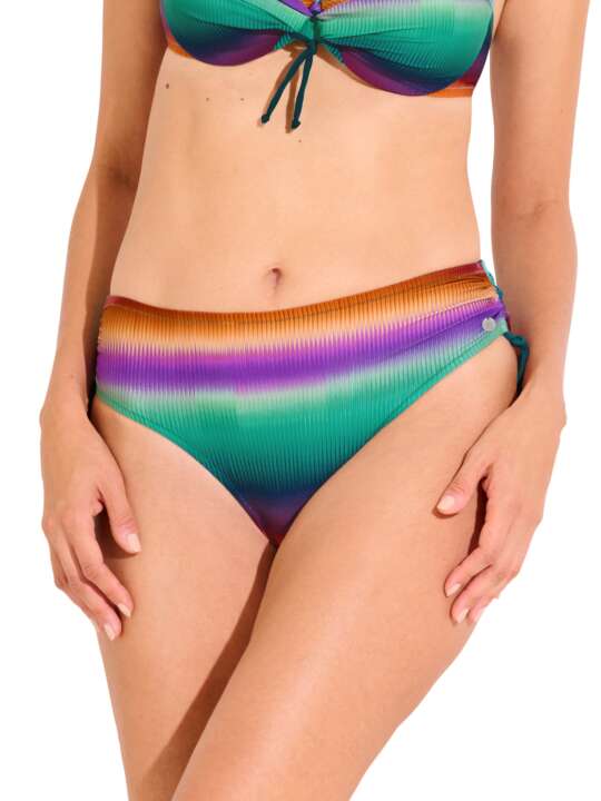 41729LI Bas maillot slip de bain côtés réglables OSAKA Lisca Vert face