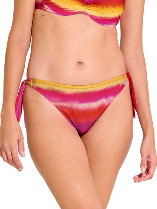 41730LI Bas maillot slip de bain à nouettes OSAKA Lisca Rose face
