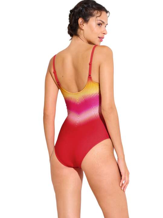 43578LI Maillot de bain une pièce préformé OSAKA Lisca Rose face