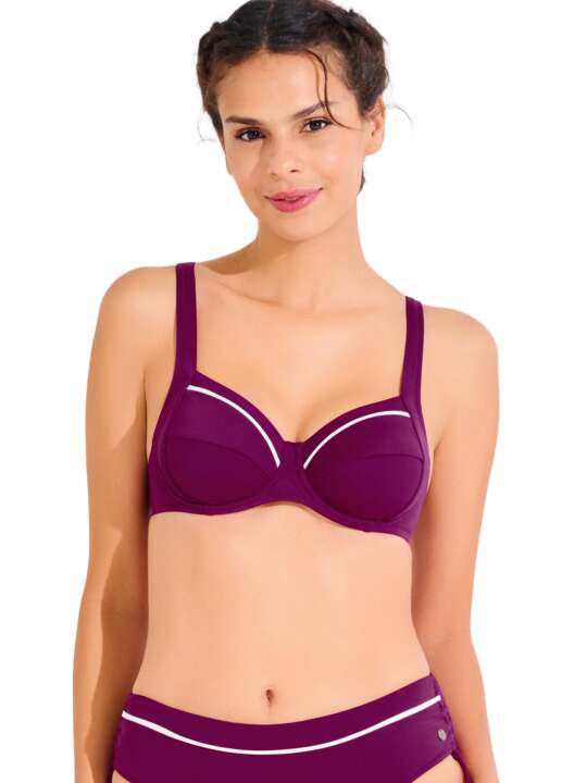 40812LI Haut maillot de bain armaturé UVITA Lisca Violet face