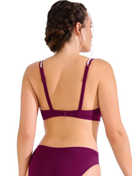 40815LI Haut maillot de bain préformé UVITA Lisca Violet face
