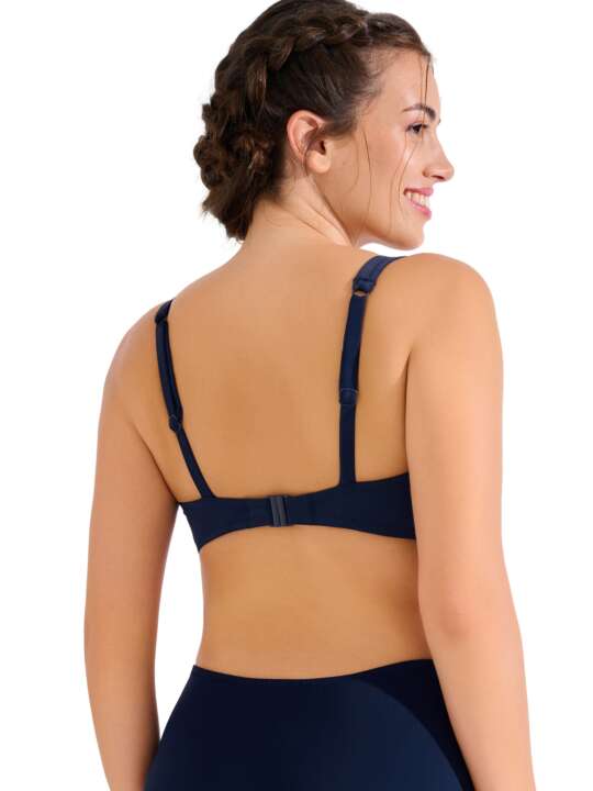 40817LI Haut maillot de bain sans armatures UVITA Lisca Bleu face