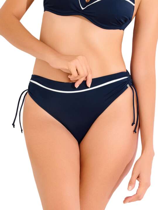 41703LI Bas maillot slip de bain côtés réglables UVITA Lisca Bleu face