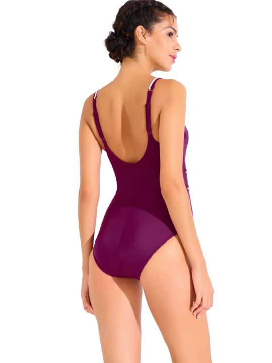 43569LI Maillot de bain une pièce préformé UVITA Lisca Violet face