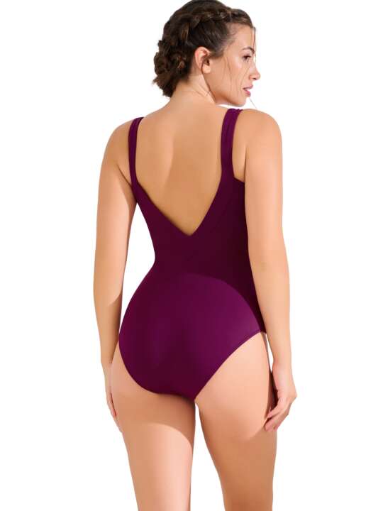 43570LI Maillot de bain une pièce sans armatures shapewear UVITA Lisca Violet face