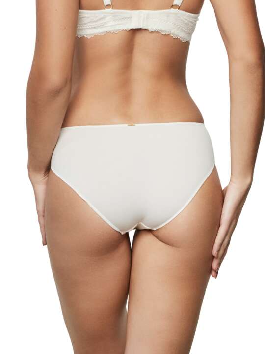 31202SE Slip AGATHA MARIAGE Selmark Ivoire face